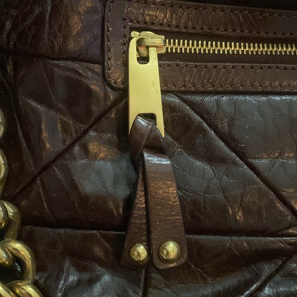 Marc Jacob’s brown leather quilted tote bag - Picture 3 of 12